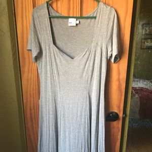 ASOS curve jersey dress in heather gray